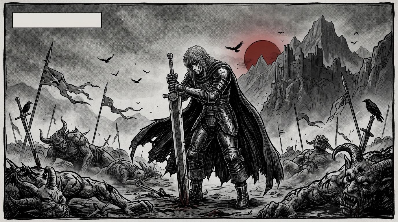 Dark Fantasy manga style example