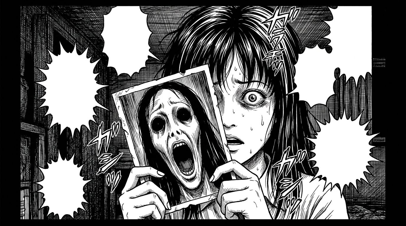 Horror manga style example